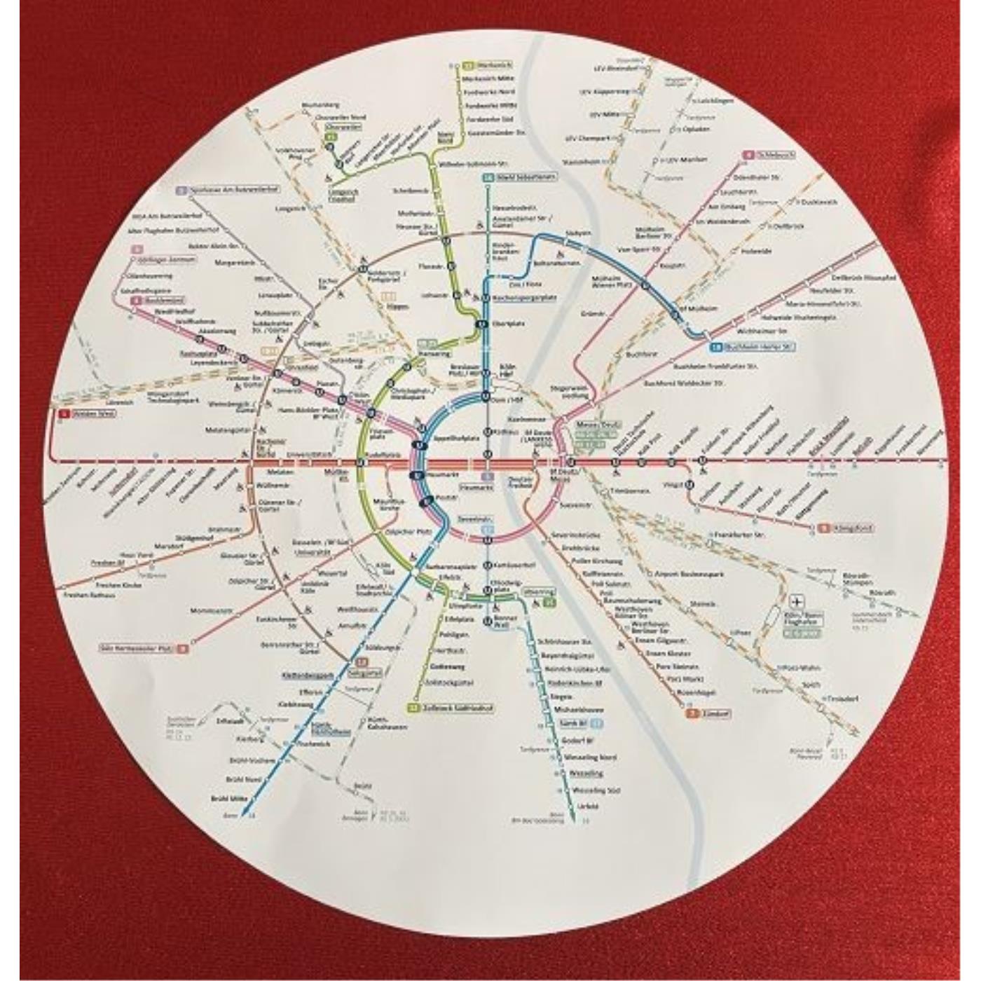 KVB Liniennetz-Poster
