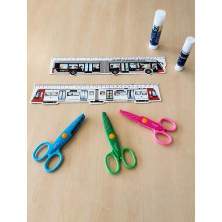 30cm Konturenlineal - verschiedene Motive